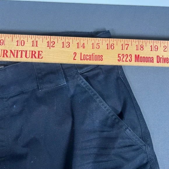 5.11 Tactical Mens Ripstop Cargo Pants Navy Large Short Utility Trousers - Picture 4 of 10